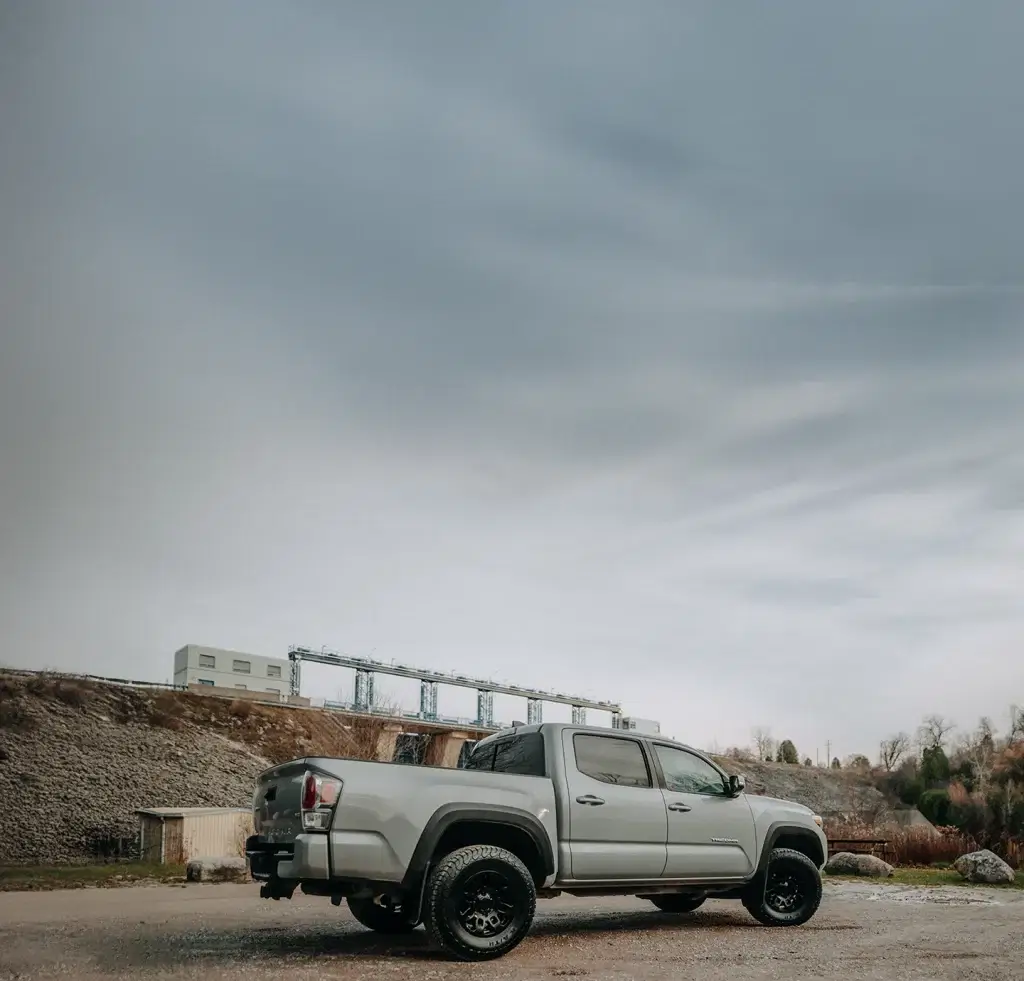 Truck parked outside
