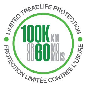 Limited treadlife protection badge