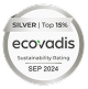 Awarded Ecovadis Silver Medal for Sustainability.